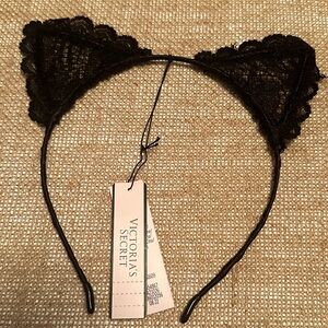 Victoria’s Secret Black Lace Cat Ear Headband